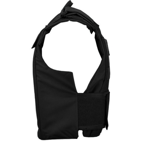 Lancer Tactical Airsoft Adjustable American Body Armor - BLACK