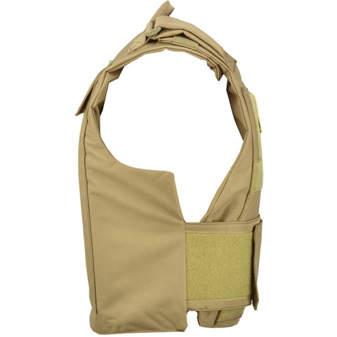 Lancer Tactical Airsoft Adjustable American Tactical Vest (Tan) 