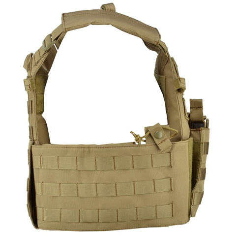 Lancer Tactical 600D Modular Airsoft MOLLE Tactical Vest (Tan)