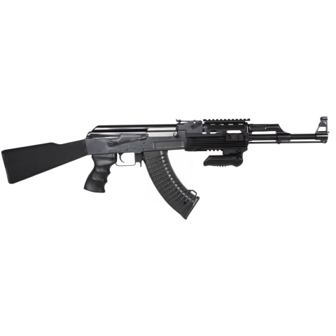 JG AK-47 Tactical RIS Full Metal Gearbox Airsoft AEG Rifle - BLACK