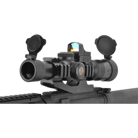 AIM Sports The Reaper 1-4x24mm Tri-Illuminated Scope w/ Red Dot Sight