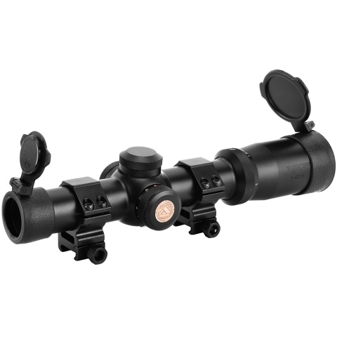 AIM Sports 1-4x24 Tri-Illuminated First Focal Plane Rifle Scope
