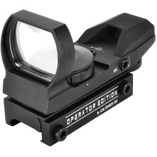 AIM Sports Operator Edition Airsoft 4-Reticle Red/Green Dot Sight