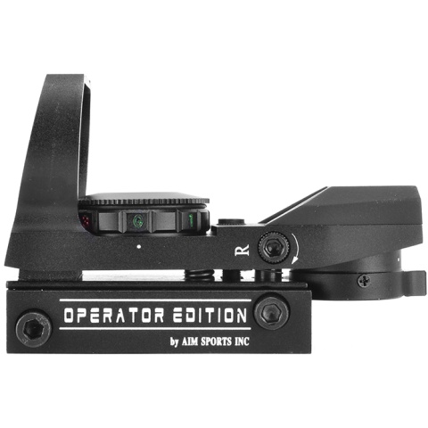 AIM Sports Operator Edition Airsoft 4-Reticle Red/Green Dot Sight