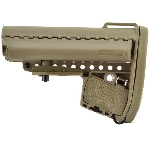 BOLT Airsoft M4 / B4 / SR16 / SR47 Retractable CQB Crane Stock - TAN