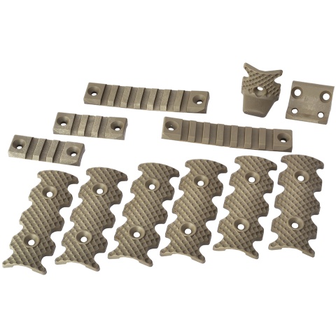 PTS Centurion Arms Airsoft CMR Modular Rail Accessory Pack - TAN