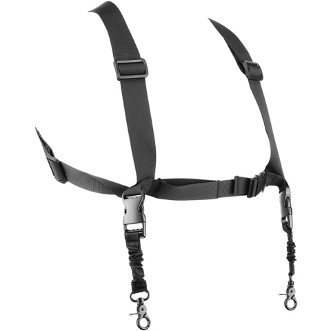 Echo1 Airsoft Tactical Dual Attachment Shoulder Sling System - BLACK