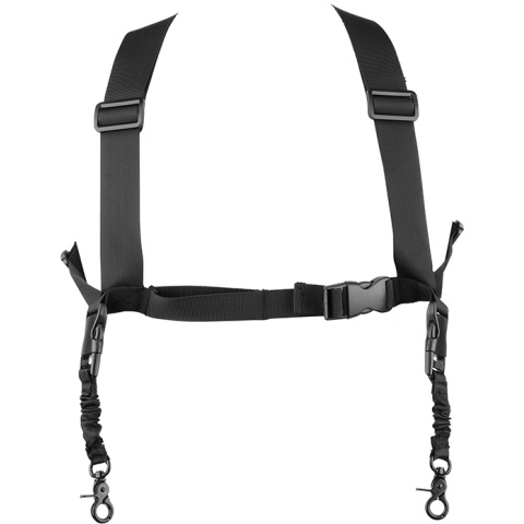 Echo1 Airsoft Tactical Dual Attachment Shoulder Sling System - BLACK
