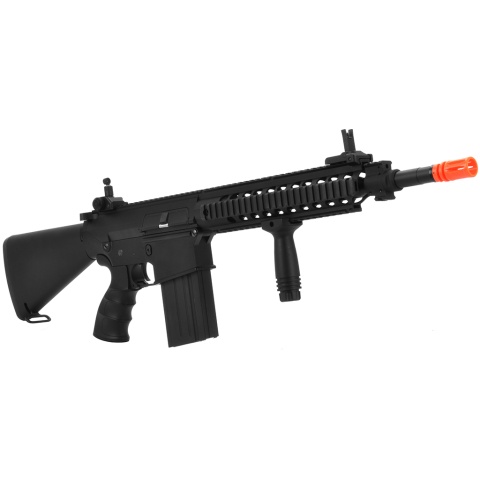 Golden Eagle Airsoft SR-25 AEG w/ Vert Foregrip Picatinny RIS - BLACK