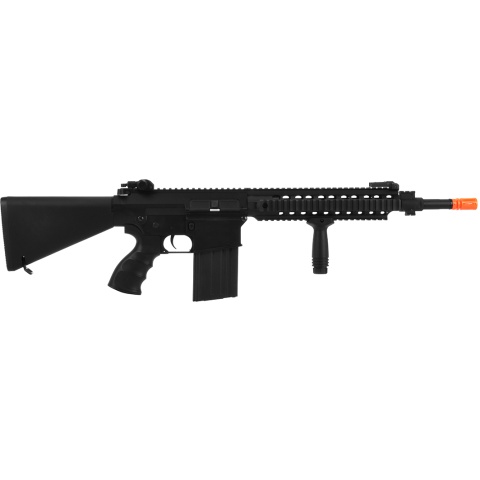 Golden Eagle Airsoft SR-25 AEG w/ Vert Foregrip Picatinny RIS - BLACK
