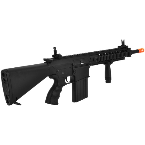Golden Eagle Airsoft SR-25 AEG w/ Vert Foregrip Picatinny RIS - BLACK