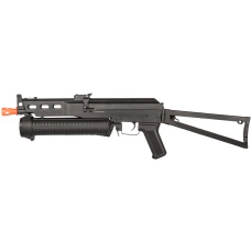 Golden Eagle Airsoft PP-19 Bizon SMG AEG w Side Folding Stock - BLACK