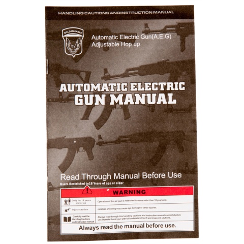 Golden Eagle Airsoft PP-19 Bizon SMG AEG w Side Folding Stock - BLACK