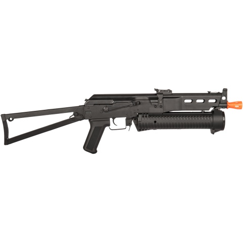 Golden Eagle Airsoft PP-19 Bizon SMG AEG w Side Folding Stock - BLACK
