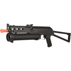 Golden Eagle Airsoft PP-19 Bizon SMG AEG w Side Folding Stock - BLACK
