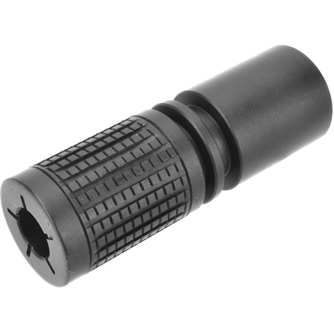 Golden Eagle M4 PDW Airsoft Flash Hider 14mm CCW - BLACK