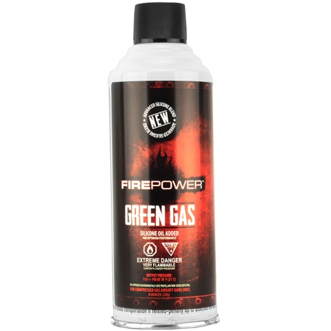 FirePower Airsoft Green Gas 8 Ounce Can for Gas Guns - 1 Can - DISCONTINUED