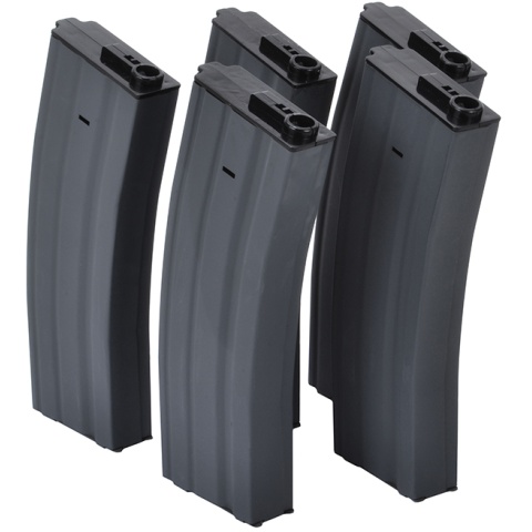 Firepower Airsoft 190 Rd Mid-Cap M4/M16 AEG Magazines - Set of 5 - DISCONTINUED