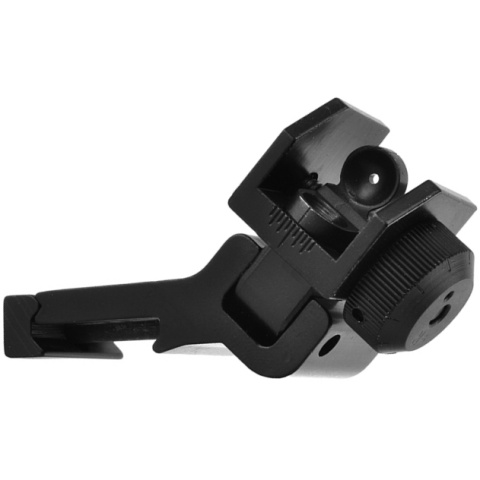NcStar 45 Degree Offset Picatinny / Weaver Rail Flip-up Rear Sight