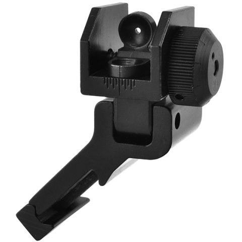 NcStar 45 Degree Offset Picatinny / Weaver Rail Flip-up Rear Sight