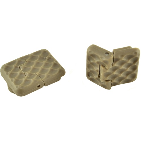 NcStar KeyMod RIS 1-Slot Customizable Rubberized Rail Covers - TAN
