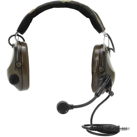Z-Tactical Z042 Batt. Powered Sound-Trap Headset w/ Mic - Woodland