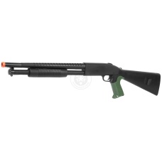 CYMA P778B Pump Action Airsoft Spring Shotgun w/ P618 Spring Pistol (Color: Black)