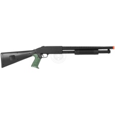 CYMA P778B Pump Action Airsoft Spring Shotgun w/ P618 Spring Pistol (Color: Black)