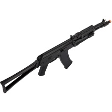 LCT Airsoft AK-105 Assault Rifle AEG w/ Folding Stock - BLACK