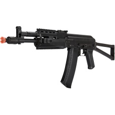 LCT Airsoft AK-105 Assault Rifle AEG w/ Folding Stock - BLACK