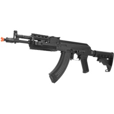 LCT Airsoft AK-104 Assault Rifle AEG w/ Folding Stock - Black