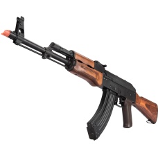 LCT AKM Steel Airsoft AEG Rifle w/ Full Stock (Black & Wood)