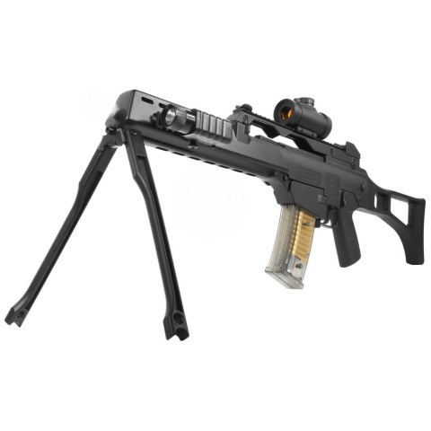 DE R36K Spring Airsoft Rifle w/ Flashlight + Red Dot Scope