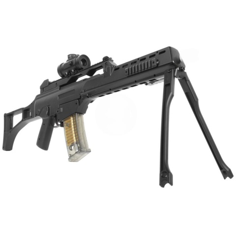 DE R36K Spring Airsoft Rifle w/ Flashlight + Red Dot Scope