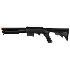 DE M500 Pump Action Airsoft Shotgun w/ Retractable LE Stock
