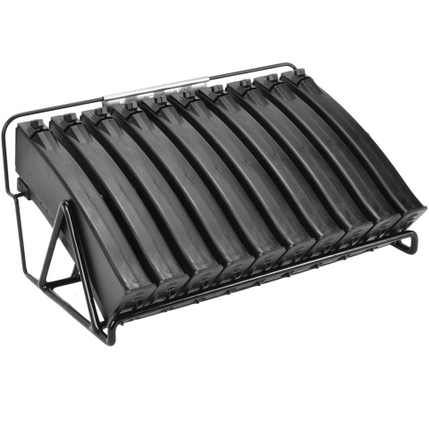 LCT Airsoft AK-74 10 Pack 450rd High-Capacity Mag w/ Shelf - BLACK