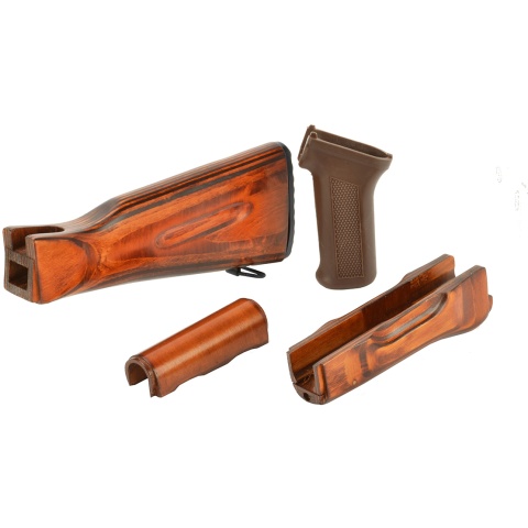 LCT Airsoft AK Series AEG AK/LCK 74 Handguard/Grip/Stock Wood Set