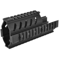 LCT Airsoft AK Series AEG Full Metal 20MM TX-1 Rail Handguard - BLACK