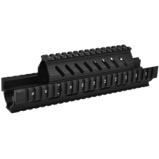 LCT Airsoft AK AEG Quad Rail Picatinny RIS Handguard - BLACK
