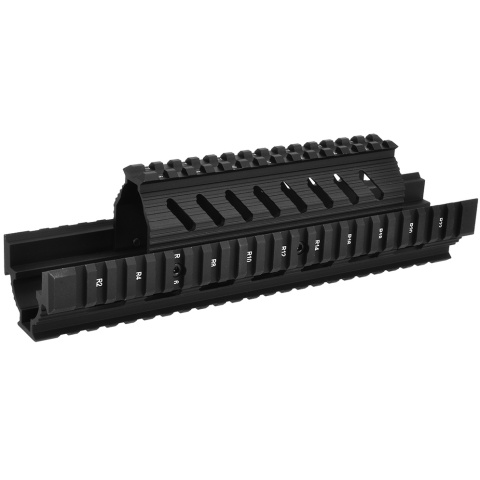 LCT Airsoft AK AEG Quad Rail Picatinny RIS Handguard - BLACK