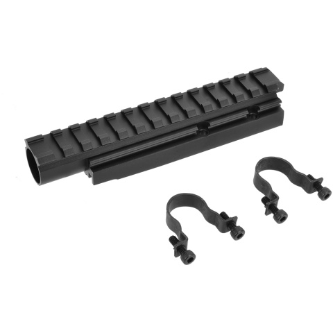 LCT Airsoft AMD-65 Series AEG 20mm Forward Optical Rail System - BLACK
