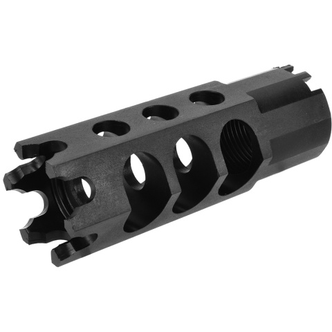 LCT Airsoft AK74UN Series AEG 24mm Hexagon Flash Hider - BLACK