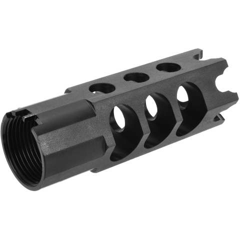 LCT Airsoft AK74UN Series AEG 24mm Hexagon Flash Hider - BLACK