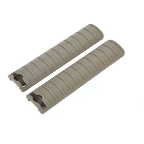 LCT Airsoft 15-Slot Handguard RIS Rail Cover Panels Set of 2 - TAN