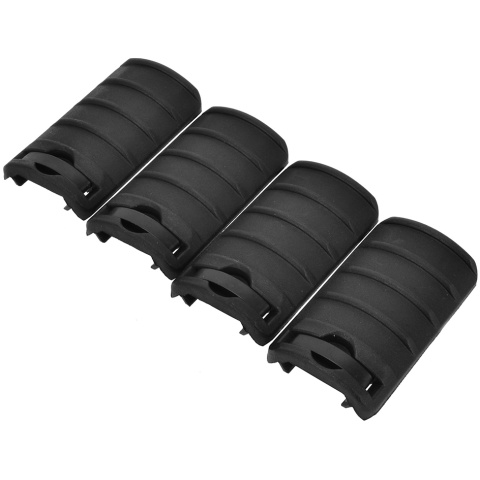 LCT Airsoft Handguard RIS Rail Cover Panels Set of 4 - BLACK