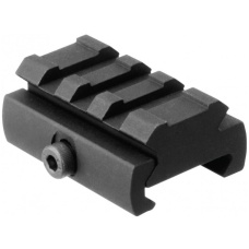 AIM Sports Picatinny Rail Riser Mount Low-Profile Adapter - BLACK