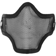 UK Arms Airsoft Metal Mesh Half Face Safety Mask - BLACK