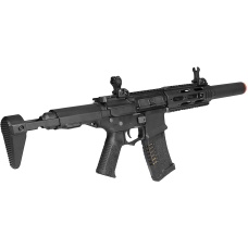 ARES Airsoft M4 Amoeba AEG Mod RIS Mock Suppressor EFCS - (Black)