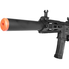 ARES Airsoft M4 Amoeba AEG Mod RIS Mock Suppressor EFCS - (Black)
