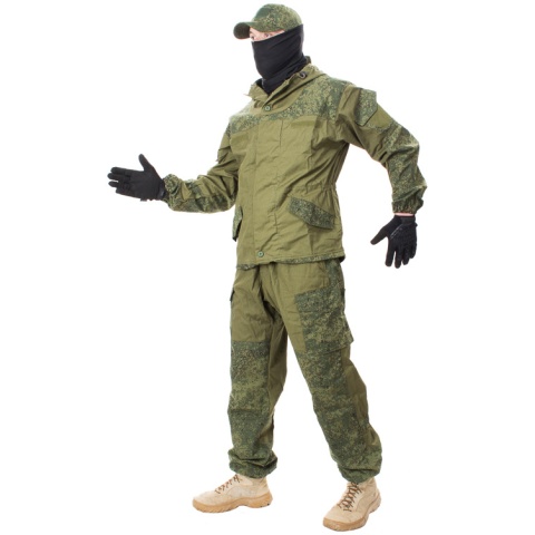 Jagun Tactical Airsoft Russian Gorka Suit BDU - DIGITAL FLORA